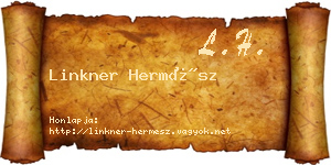Linkner Hermész névjegykártya